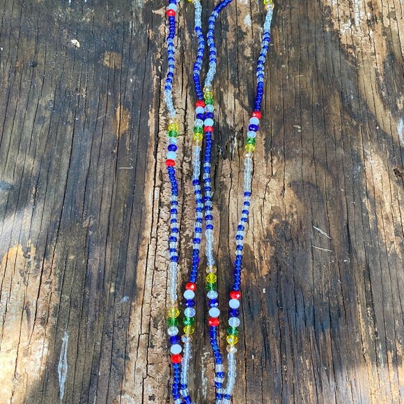 Orishas Olokun Collar Eleke, Ifa Yoruba Santeria, Olokun Necklace, Olokun Eleke - Picture 3 of 3